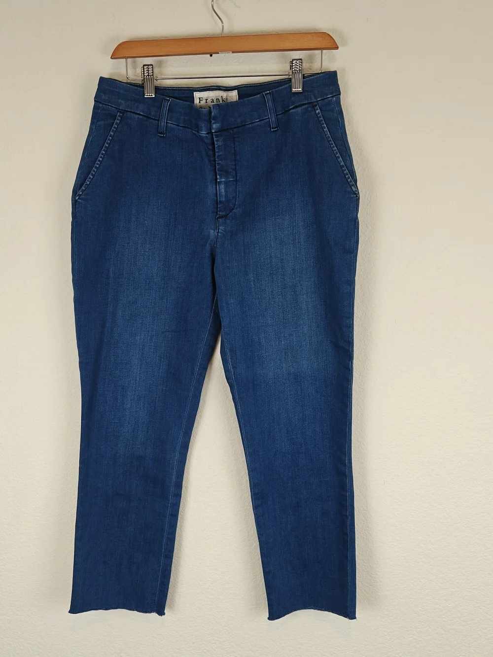 Frank & Eileen Wicklow 1977 Wash Italian Performance Denim Crop Chino Jeans 10